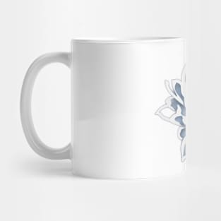 Flower Blue Shadow Silhouette Anime Style Collection No. 322 Mug